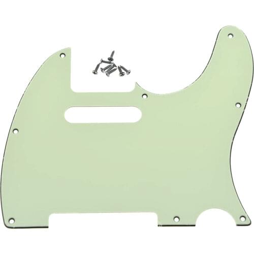 KAISH Guitar Pickguard Scratch Plate Mint Green 3 Ply Fits TL