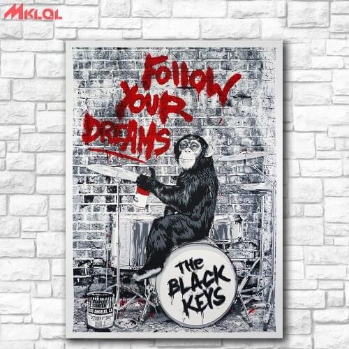 Large size Black Keys LA II, 2012 Canvas Painting For Living Room Home Decoration Oil Painting On Canvas Wall Painting No Frame