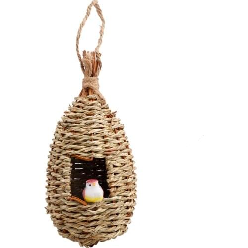 Hummingbird House Hand Woven Basket Hummingbird Houses Nest Small Bird House For Outdoor Hanging Backyard Decor