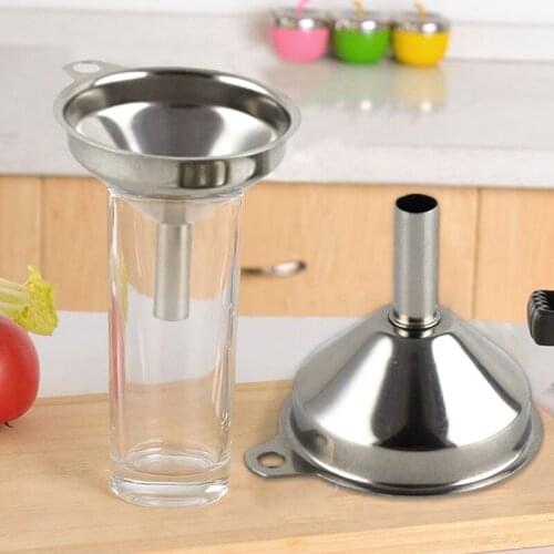 Stainless Steel Cone Funnel Pour Oil Wine Liquid Hopper Kitchen Home Tool 11/13/15cm Kitchen Tools & Gadgets Durable Funnel
