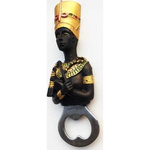 Creative Egyptian tourism commemorative decoration crafts Pharaoh three-dimensional magnetic refrigerator magnet bottle opener