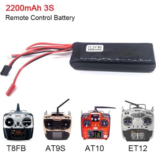 Remote Battery 11.1V 2200MAH Lipo Battery For Radio-Link AT9 AT10 T8FB Devo7 WFLY9 Transmitter Light RC Parts Accessories