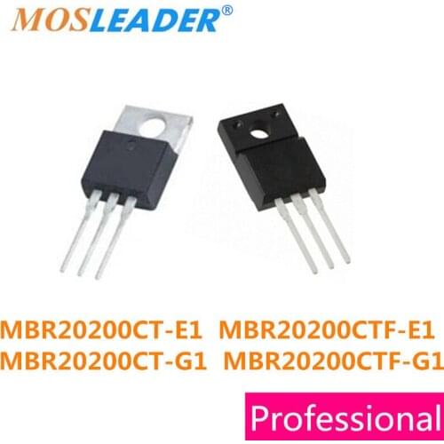 Mosleader 50PCS MBR20200CT-E1 MBR20200CT-G1 TO220 MBR20200CTF-E1 MBR20200CTF-G1 TO220F High quality