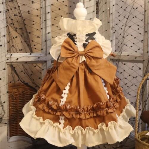 Chihuahua Dress Cat Clothes Summer Pet Dresses Skirt Yorkshire Pomeranian Shih Tzu Maltese Poodle Bichon Schnauzer Clothing XS