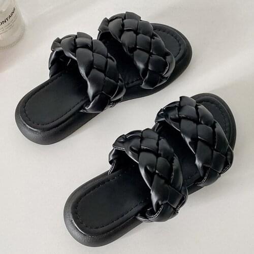 Summer New Simple Beach Womens Shoes Summer New Flat-heeled Increase Non-slip Outdoor Beach Sandals All-match Slippers