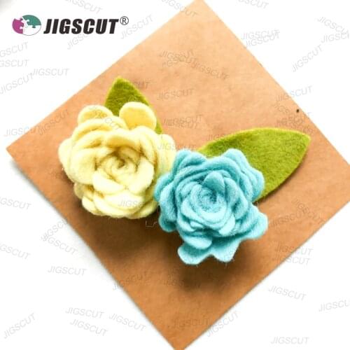 Spiral flower wooden die 15.8mm thick 5.5x6inch SMR-FL0032