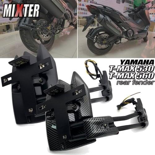 Motorcycle LED Light License Plate Rack Rear Mudguard Fender Eliminator Plate Fit For YAMAHA TMAX530 T-MAX 530 TMAX560 T-MAX 560