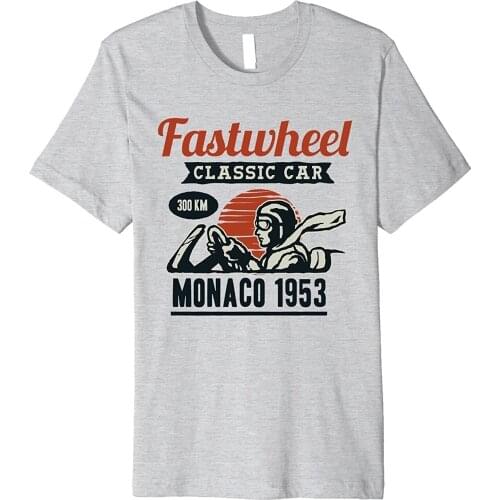 Vintage Classic Car Monaco Race Car Short Sleeve T-Shirt