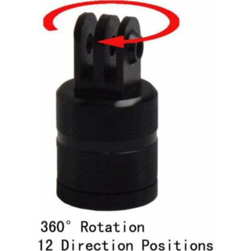 360 Degree Rotating Swivel Arm Mount Adapter for GoPro 3 3+ 4 Camera Black