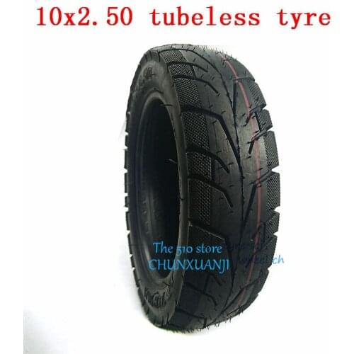 High Quality 10x2.50 Tubeless Tyre 10*2.50 Electric Scooter Speedway Explosion-proof Thickening Wheel Tires Advanced Tyres