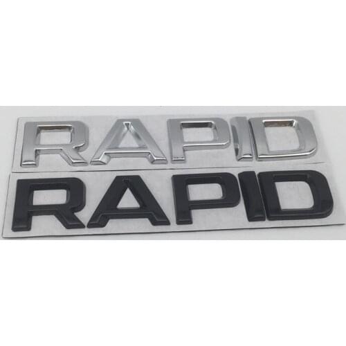 1pcs RAPID car Letter Rear trunk Decals Emblem badge sticker Decal Car styling auto Accessories