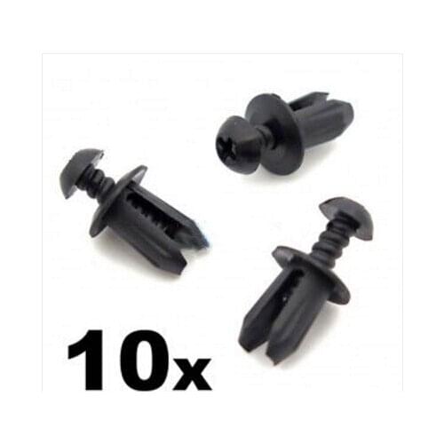 10x For Plastic Trim Fastener Clips- Used by BMW for Boot Lining, Shields, Ducts etc