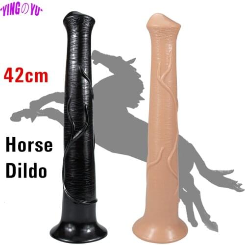 16.5inch Long Animal Dildo Suction Cup Dildos Huge Big Horse Cock Realistic Penis Vagina Sex Toys For Women Adult Masturbator
