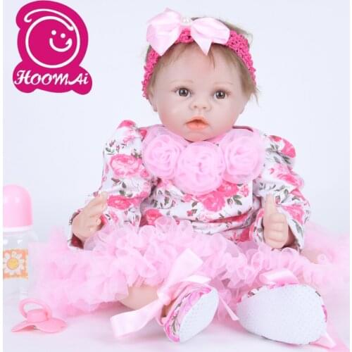 22" Newborn Babe Baby Doll Cloth Fashion Doll Best Present Realistic Lovely Baby Doll LovelyBaby Kid Christmas Xmas Gifts 55CM