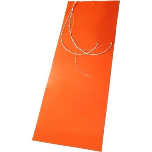 240V 1500W 400*1220*1.5mm Silicone 3D Printer Heater 1000mm Lead Wire