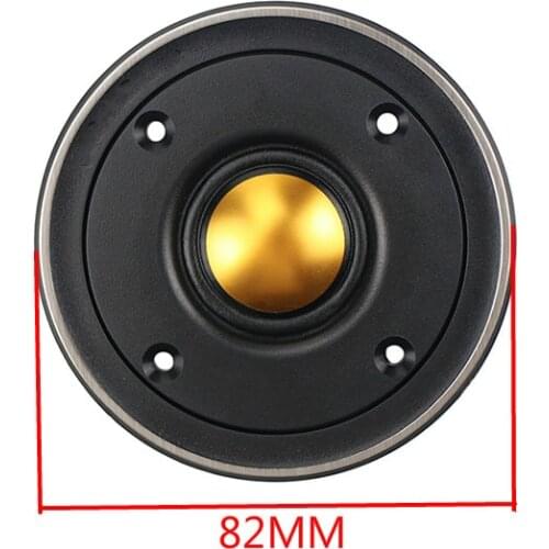 HifI 3 inch Tweeter Speaker 6ohm 60W 82mm Treble Loudspeaker For BX2 Replacement Home Audio Diy Dome Gold Film With Metal Cover