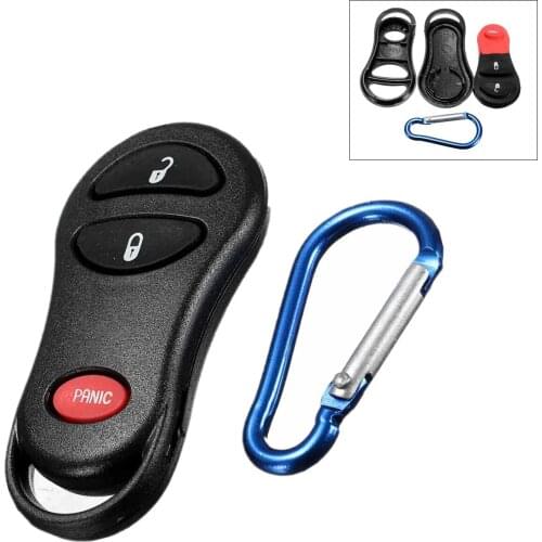 3 Button Remote Key Fob Case Shell For Chrysler /Jeep /Dodge /Cherokee Cruise Ram