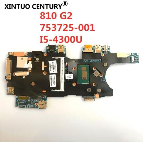 753725-601 13246-1 Mainboard Laptop motherboard For HP Elitebook 810 G2 Core SR1ED i5-4300U TESTED DDR3