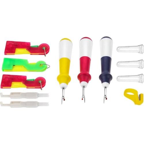 8pcs/kit Sewing Tools Set Sewing Machine Threading Kits Eye-catching Threader Ring Thread Cutter Seam Ripper DIY Craft Lady Gift