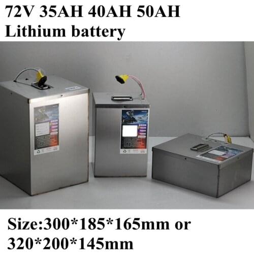 Free Shipping Rechargeable E-Bike Lithium ion Battery pack 72V 40AH Electric bicycle Battery 72V 2000W 3000W 35Ah 50Ah