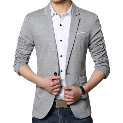Blazer Men Korea Slim Fit Fashion Suit Jacket Male Casual Cotton Linen Soild Color Plus Size 5XL 6XL Coat Wedding Dress Blazers