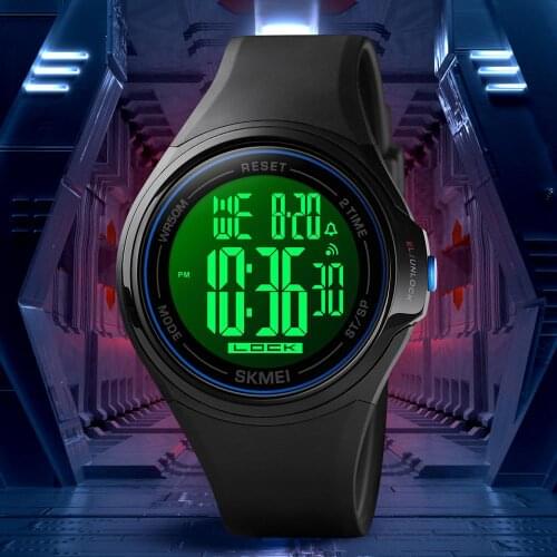 SKMEI 1602 Sport Men Watches Science Fiction Style Countdown Waterproof LED Light Alarm Clock Montre Homme Relogio Masculino