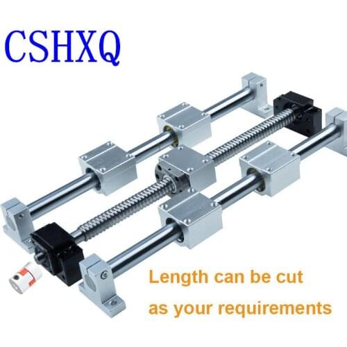 CNC Router Ballscrew SFU1605 sfu1610 1200mm +Linear Guide SBR16 sbr20+4PCS SBR16UU + Supporter BK12BF12 + Coupler 8 *10