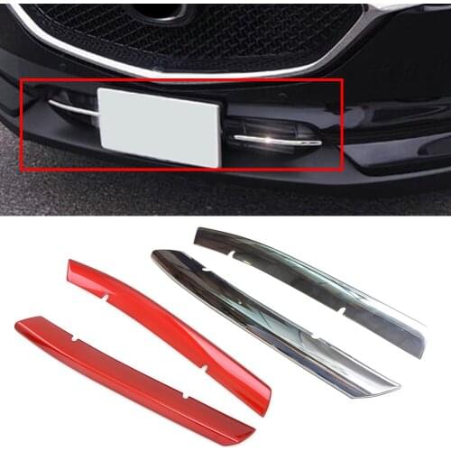 CX5 2017-2020 Car Front Racing Grille Grill Around Cover Trim For Mazda CX-5 2017 2018 2019 2020