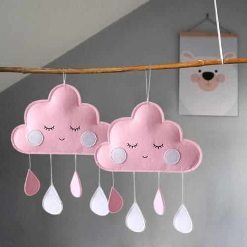 Clouds Shape Wall Hanging Decorative Ornament Bedroom Crib Wall Decor Clouds Nordic Kids Room Decoration Photography Props Toy