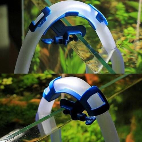 Aquarium Filtration Hose Holder Bucket Mounting Clip Multi-Functional Adjustable Hose Holder Fixing Clip For Water Change Pipe