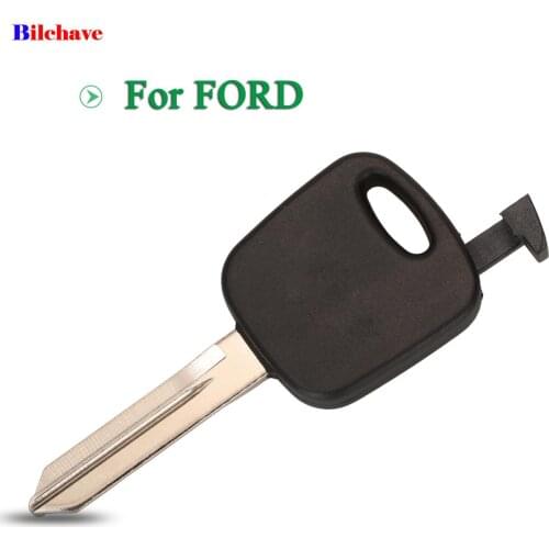 Bilchave 10pcs For Ford Escape Kuga Maverick Focus Mondeo F150 Mustang Fob Transponder Remote Car Key Shell With Uncut Blade