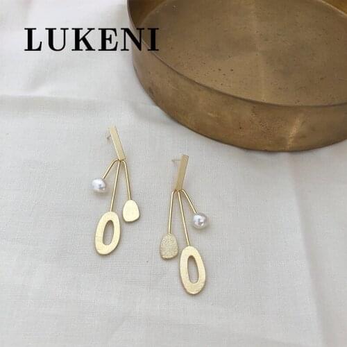 Ms Gold Earring Jewelry Accessories Irregular Baroque Pearl Earrings WomenNatural freshwater pearls Delicate Earring