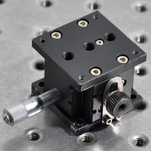 Z-axis precision lifting platform DPI S6H-40 manual vertical up and down fine-tuning displacement sliding table aluminum 40mm