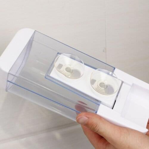 YYSD 500ml Bathroom Soap Dispenser Wall Mounted Self-Adhesive Shampoo Container Hand Press Clear Liquid Lotion Single Slot