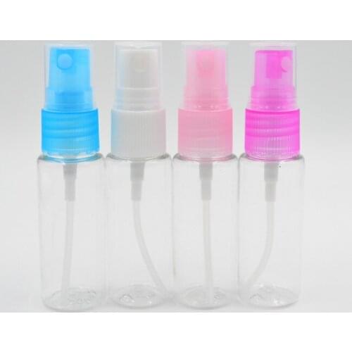 Wholesale 1000pcs/lot by DHL Free 20ml Transparent Plastic Spray Bottle Refillable liquid Bottle Perfume PET Bottle Spray Pump