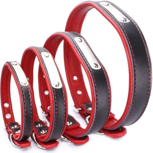 Personalized Adjustable Genuine Leather Cat Collar Kitten Neck Buckle Strap Belt Padded Collar Small Medium Large Cat Labrador