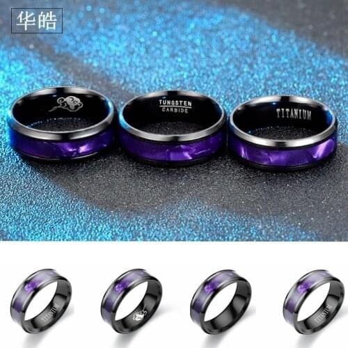 Recommend Jewelry Gift Luxurious Black Female Adjustable Size Ring Party Trendy Statement Ring for Women Girls Vintage