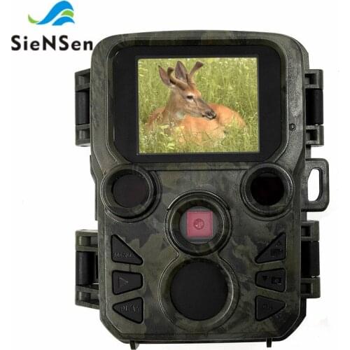SieNSen Mini Trail Camera 12MP 1080P Low Glow Infrared Night Vision Motion Activated Sports Action Camera Home Security System