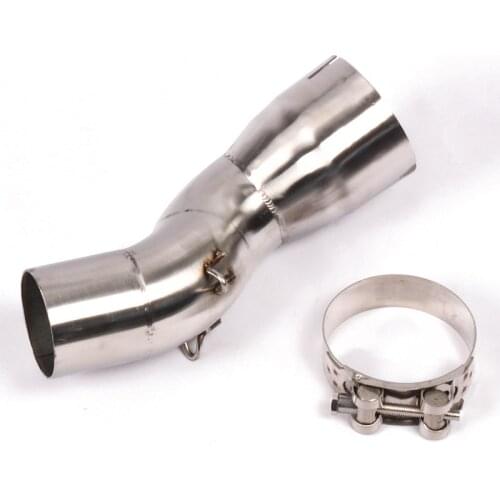 Slip On Motorcycle Exhaust Middle Link Pipe Mid Tube Stainless Steel Exhaust System For BMW R1200GS ADV 2013-2019