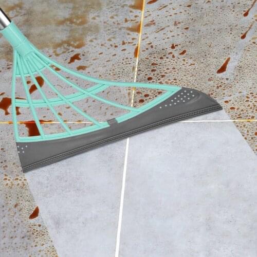 Magic Broom Rubber Hand Push Sweeper Floor Wiper Squeegee for Floor Cleaning Floor Squeegee Sweeping Brush Pet Hair Broom