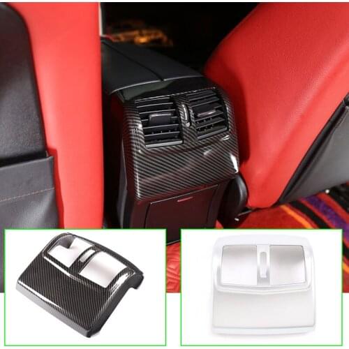 For Benz E-Class 2012-2015 Rear Armrest Box Air Outlet Frame Car Interior Modification ABS Auto Accessories