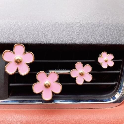 4pcs Car Air Outlet Perfume Clip Fashion Daisy Car Accessories Air Freshener Accessories ароматизатор для авто Auto Accesorios