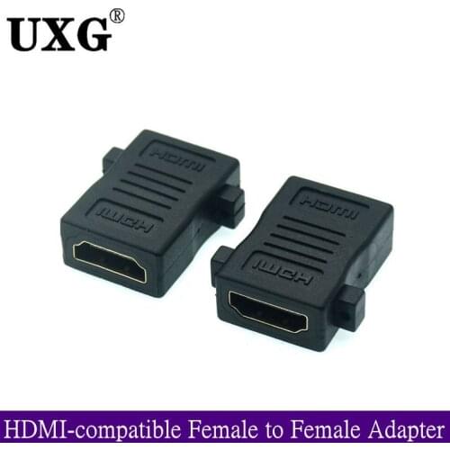 1pcs HDMI-compatible Female To Female F/F With Screw Holes Extension HD Adapter Connector For The Wall Panel HDTV