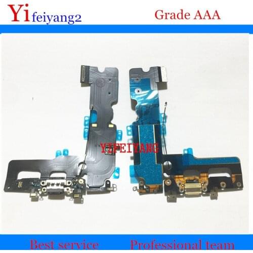10pcs YIFEIYANG 100% NEW Charger Charging Port Dock USB Connector Flex Cable Headphone Audio Jack Ribbon For iPhone 7 PLUS 5.5"