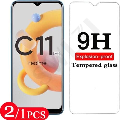 2/1Pcs for Realme C20 C20A C21 C25 C11 2021 C12 C15 C17 C1 C2 C2S C3 C3i Screen Protector Tempered Glass Phone Protective Film