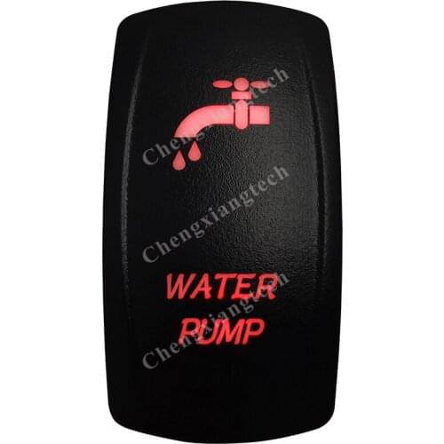 5 Pin ON OFF SPST Red Led Water Pump Rocker Car Boat Dashboard Light 12v 24v Toggle Switch for Carling ARB Narva 4x4 Style