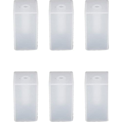 6Pcs Pen Holder Office Decoration Set-Up Creative Small Pen Holder Mirror Silicone Mold Diy Crystal Epoxy Mold