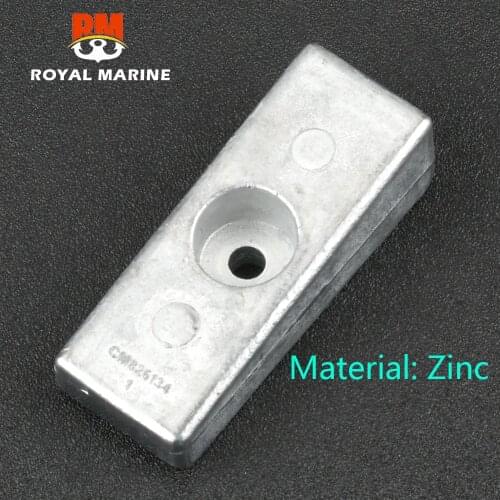 826134 Anode Zinc For Mercury Mariner Outboard Motor Force 65-125 Hp Outboards 826134T; 97-826134T boat engine parts