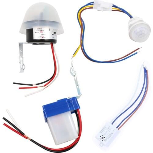 Automatic Lamp Photocell Light Controller Photoswitch PIR Sensor Detector Switch Sound 220v Home Improvement Outdoor Lighting