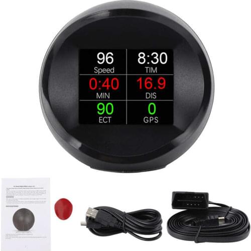 Car speed meter auto accessories Universal Head Up Display OBD2 GPS Mode HUD HD Projection Monitor Car Instrument digital